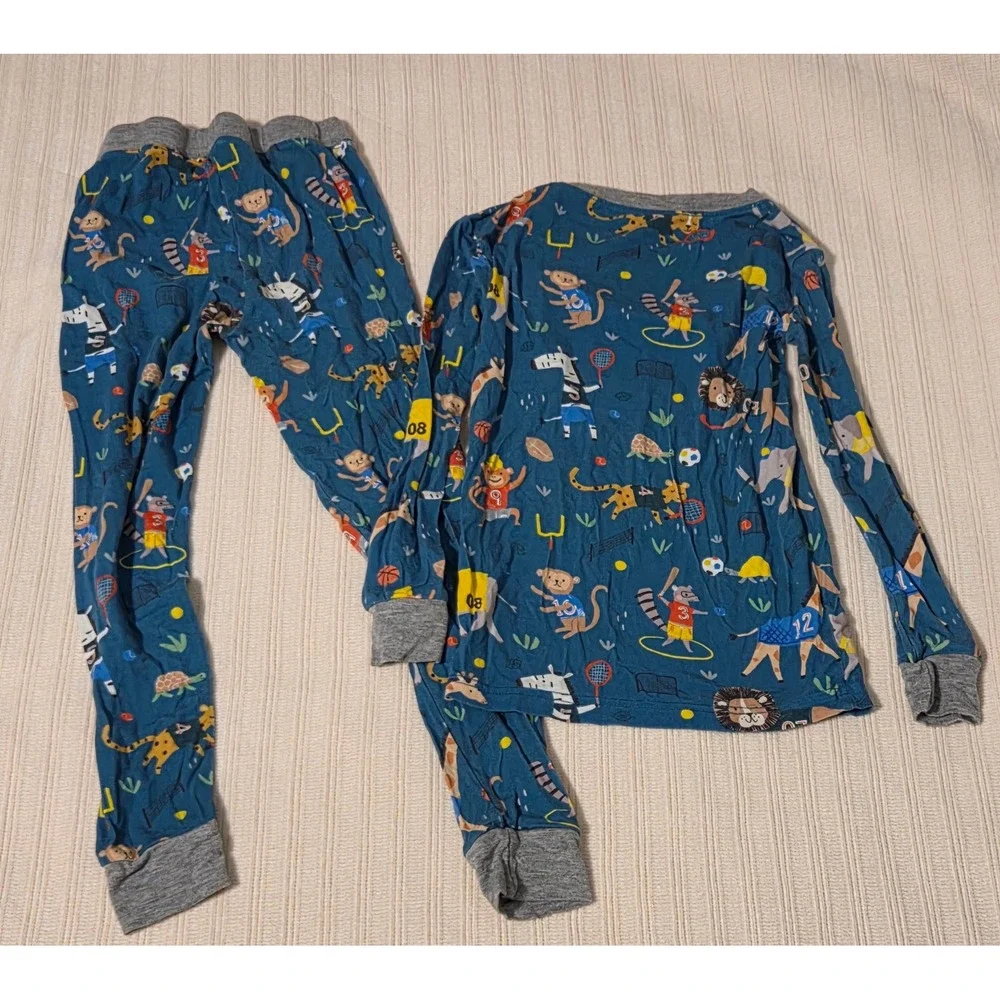 Little Sleepies Jungle Gym Bamboo Pajama 4T Set Unisex